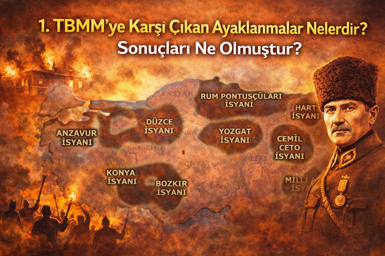 1. TBMM'ye Karşı Çıkan Ayaklanmalar Nelerdir