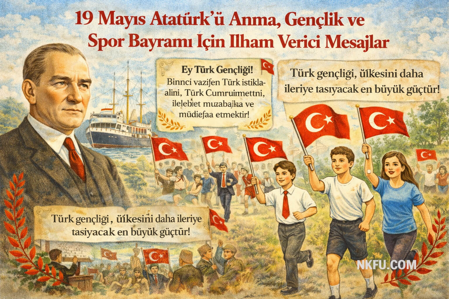 19 Mayıs Atatürk'ü Anma, Gençlik ve Spor Bayramı İçin İlham Verici Mesajlar