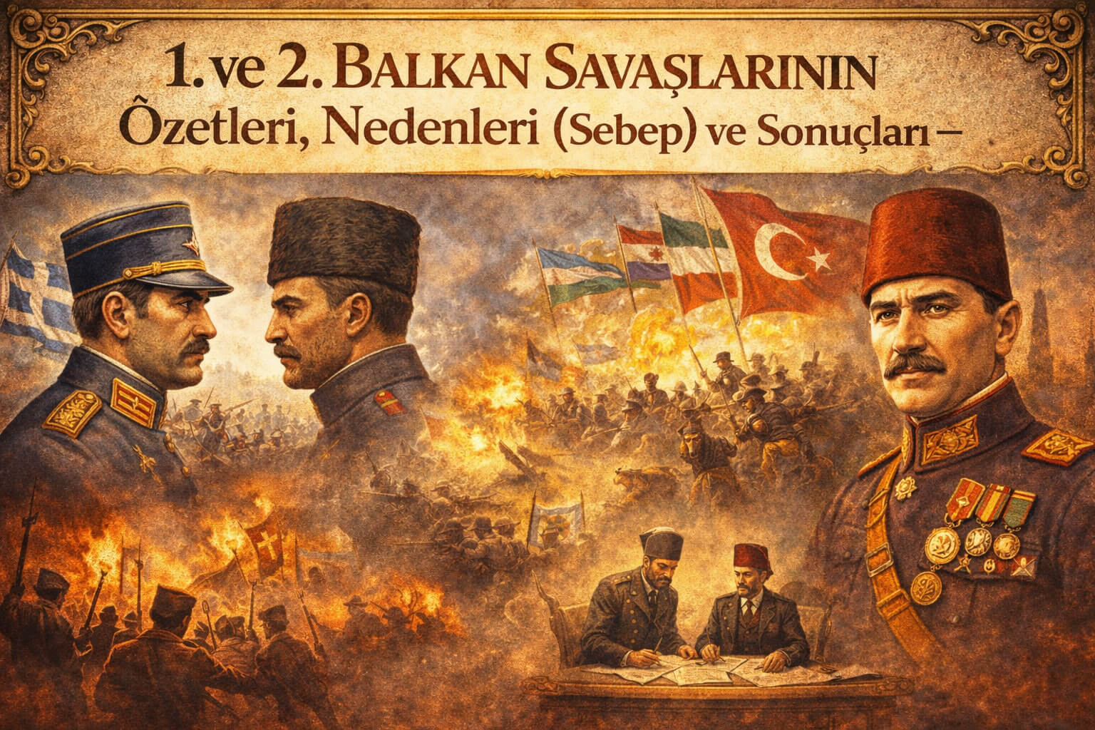 1. ve 2. Balkan Savaşlarının Özetleri, Nedenleri (Sebep) ve Sonuçları