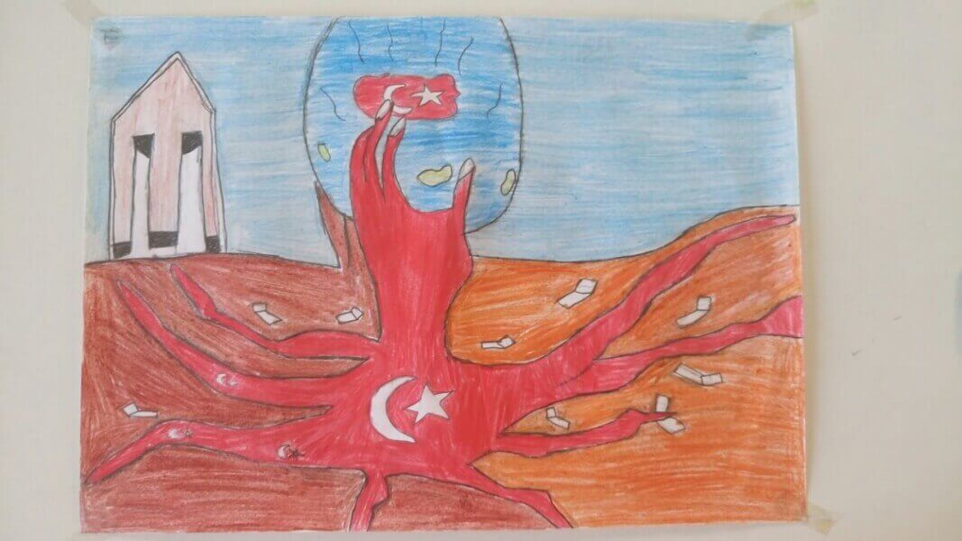 29 Ekim Cumhuriyet Bayramı Resimleri - 29 Ekim Resmi Nasıl Çizilir?