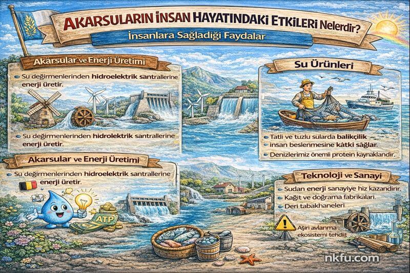 Akarsuların İnsan Hayatındaki Etkileri Nelerdir?