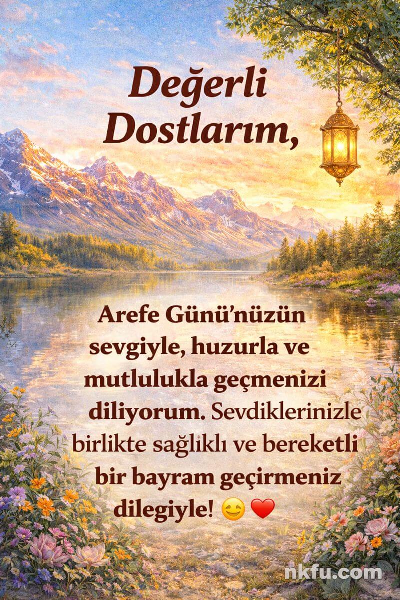 Arefe Günü Mesajları