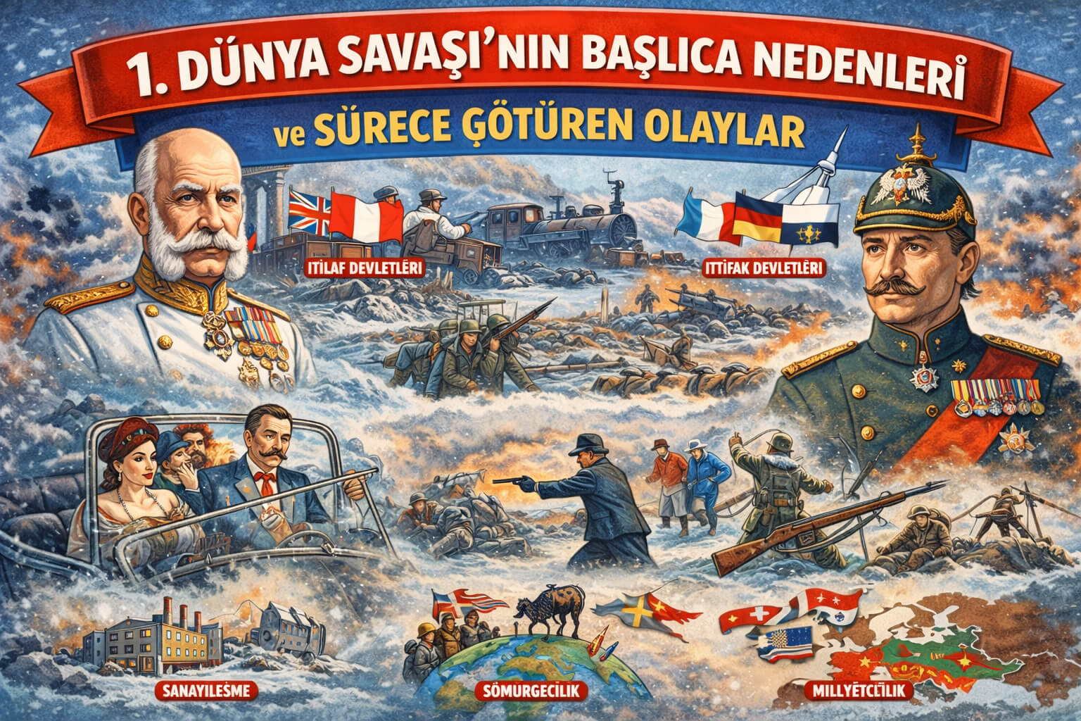 1. Dünya Savaşı'nın Başlıca Nedenleri ve Sürece Götüren Olaylar