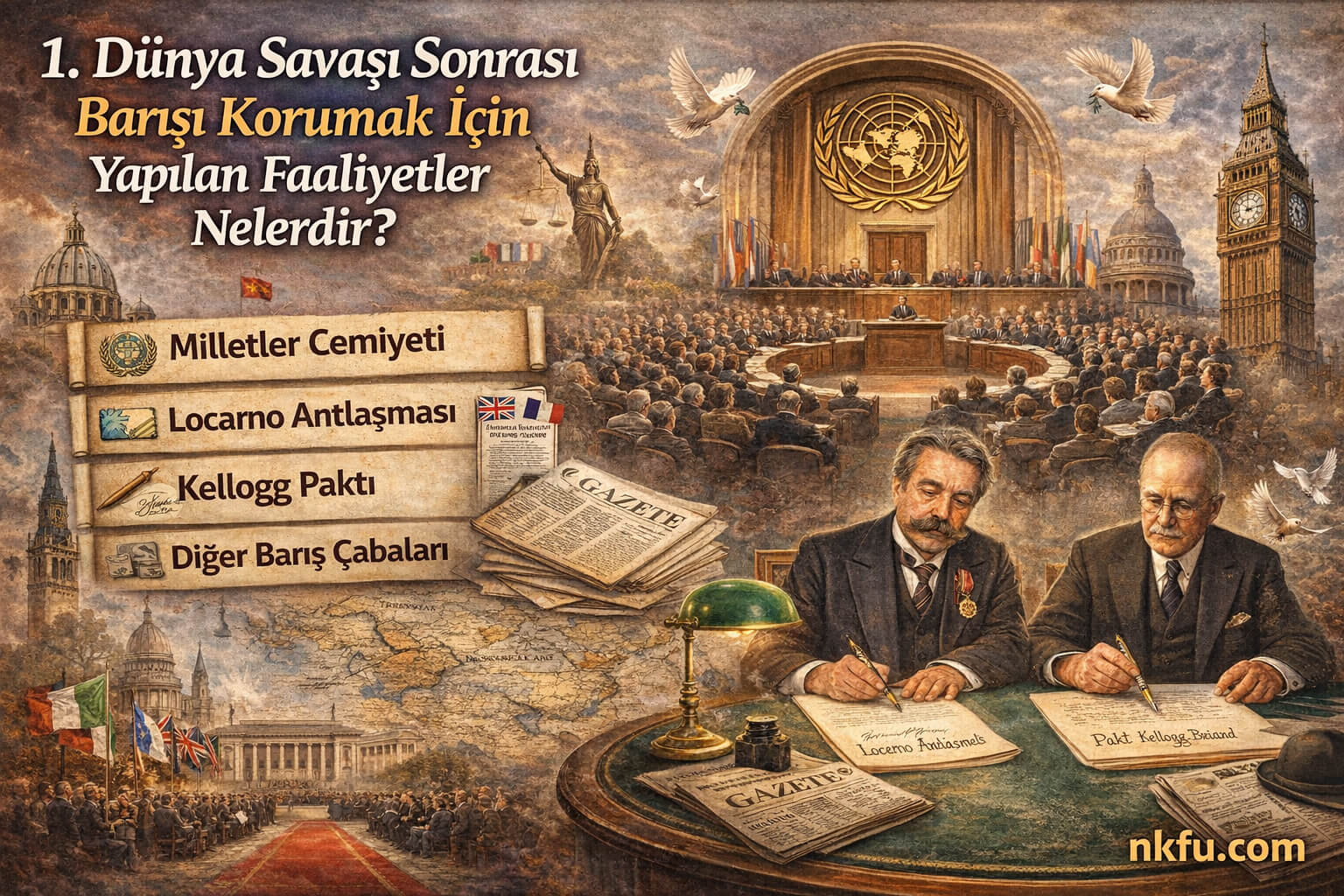 1. Dünya Savaşı Sonrası Barışı Korumak İçin Yapılan Faaliyetler Nelerdir?