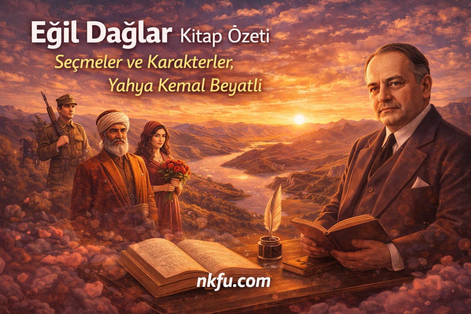 Eğil Dağlar Kitap Özeti Seçmeler ve Karakterler, Yahya Kemal Beyatlı