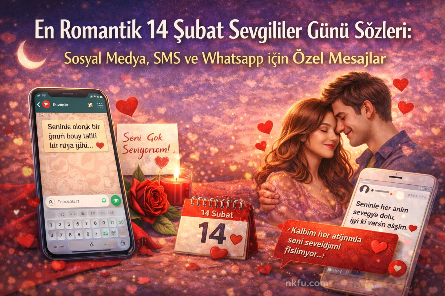 En Romantik 14 Şubat Sevgililer Günü Sözleri