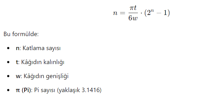 formül ve hesaplama kağıt kaplama ile ilgili