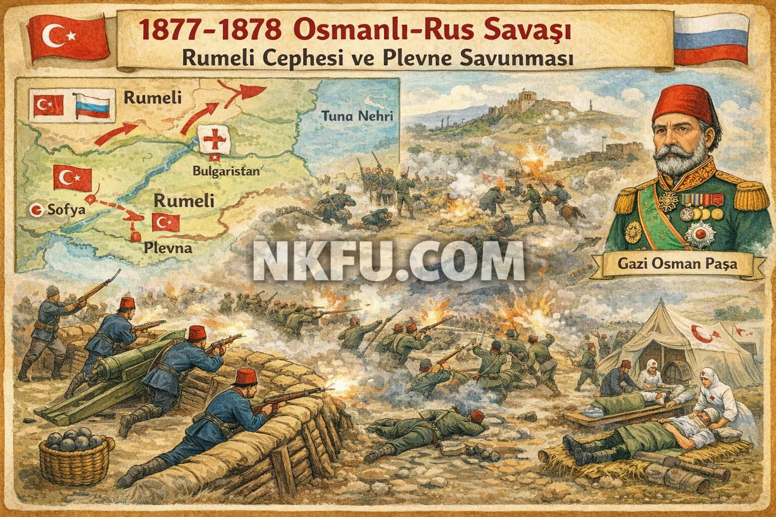 1877-1878 Osmanlı-Rus Savaşı, Rumeli Cephesi ve Plevne Savunması