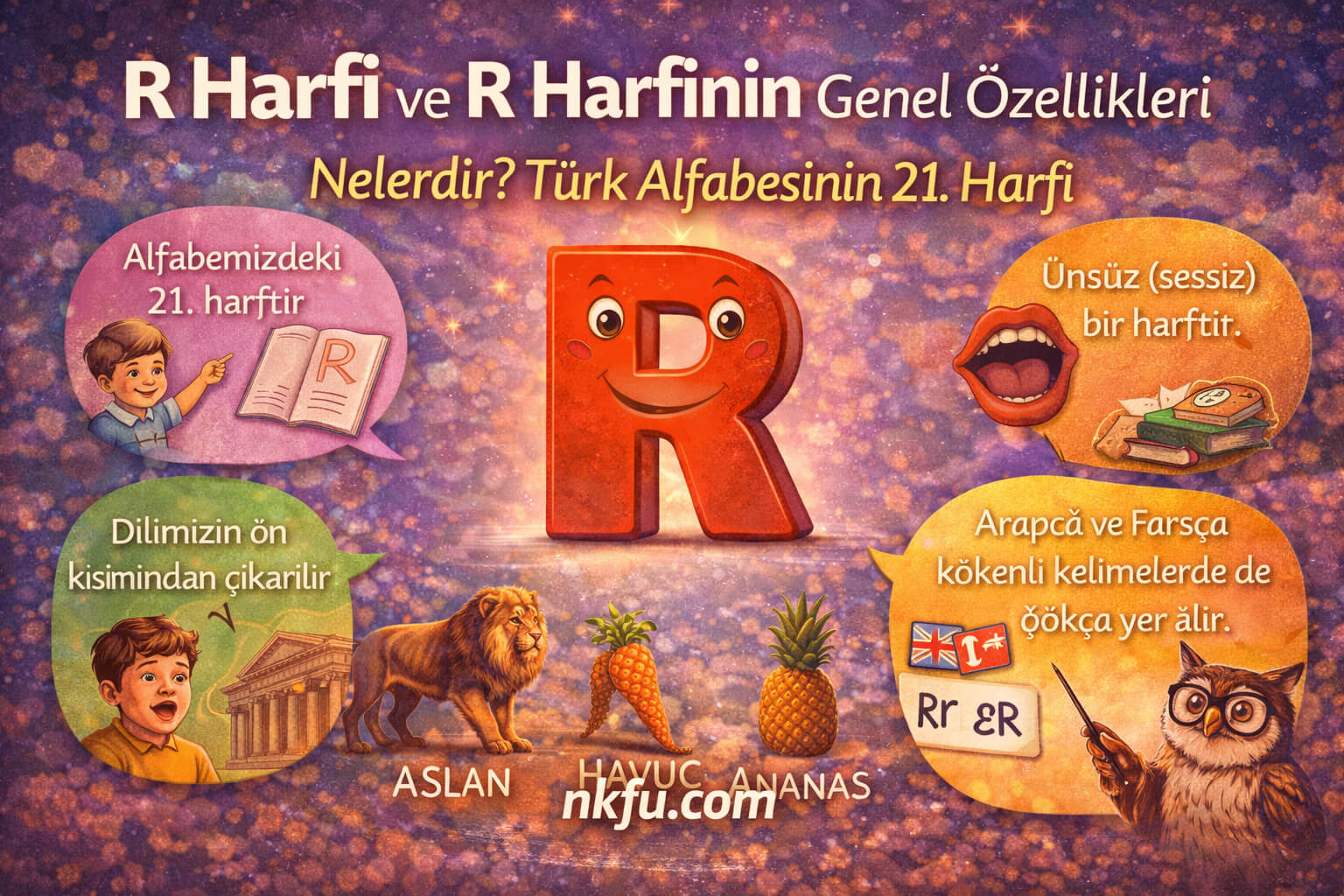 R Harfi ve R Harfinin Genel Özellikleri