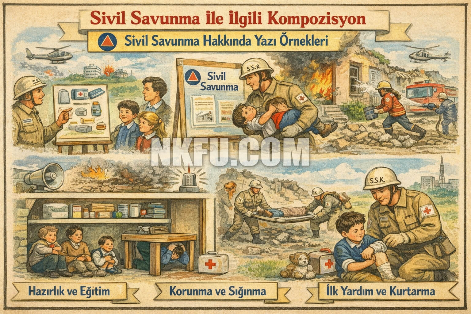 Sivil Savunma İle İlgili Kompozisyon