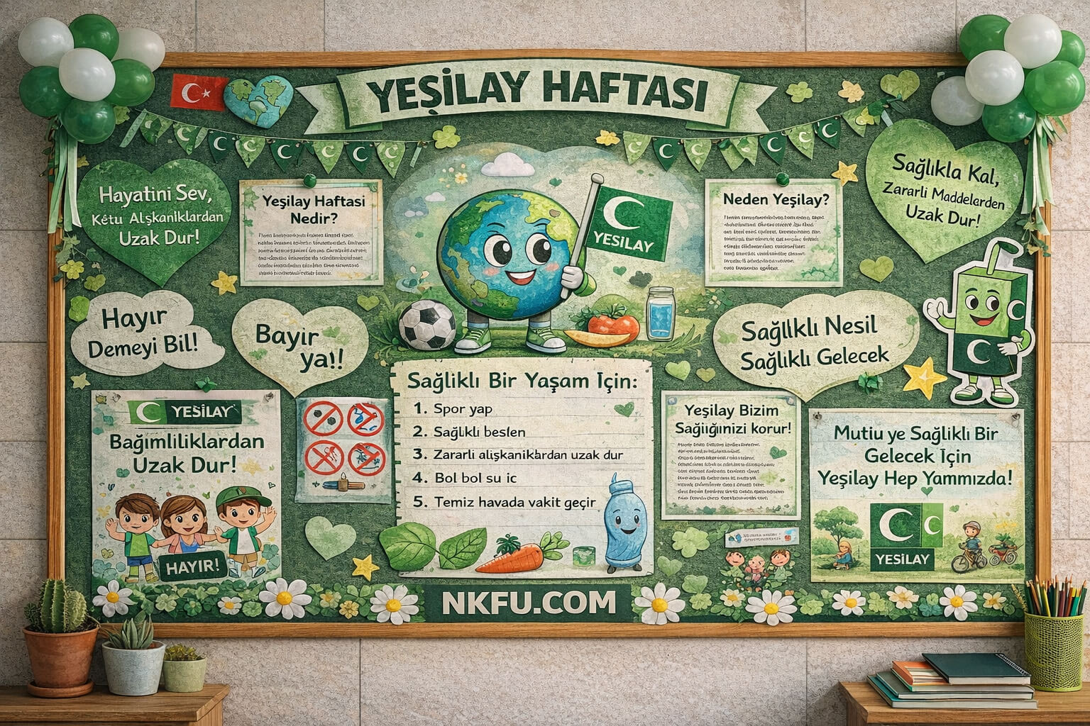 Yeşilay Haftası Pano Çalışması