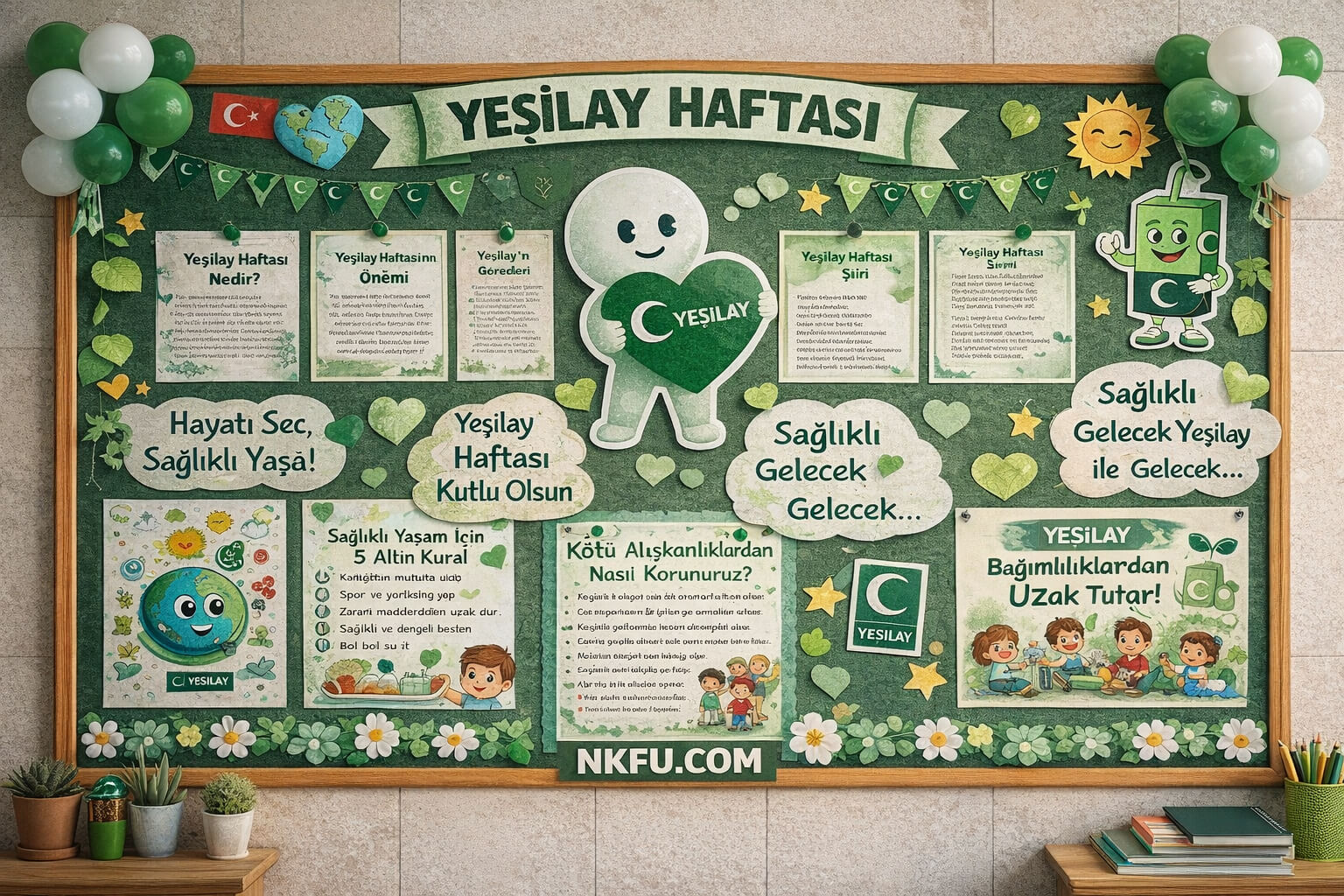Yeşilay Haftası Pano Çalışması