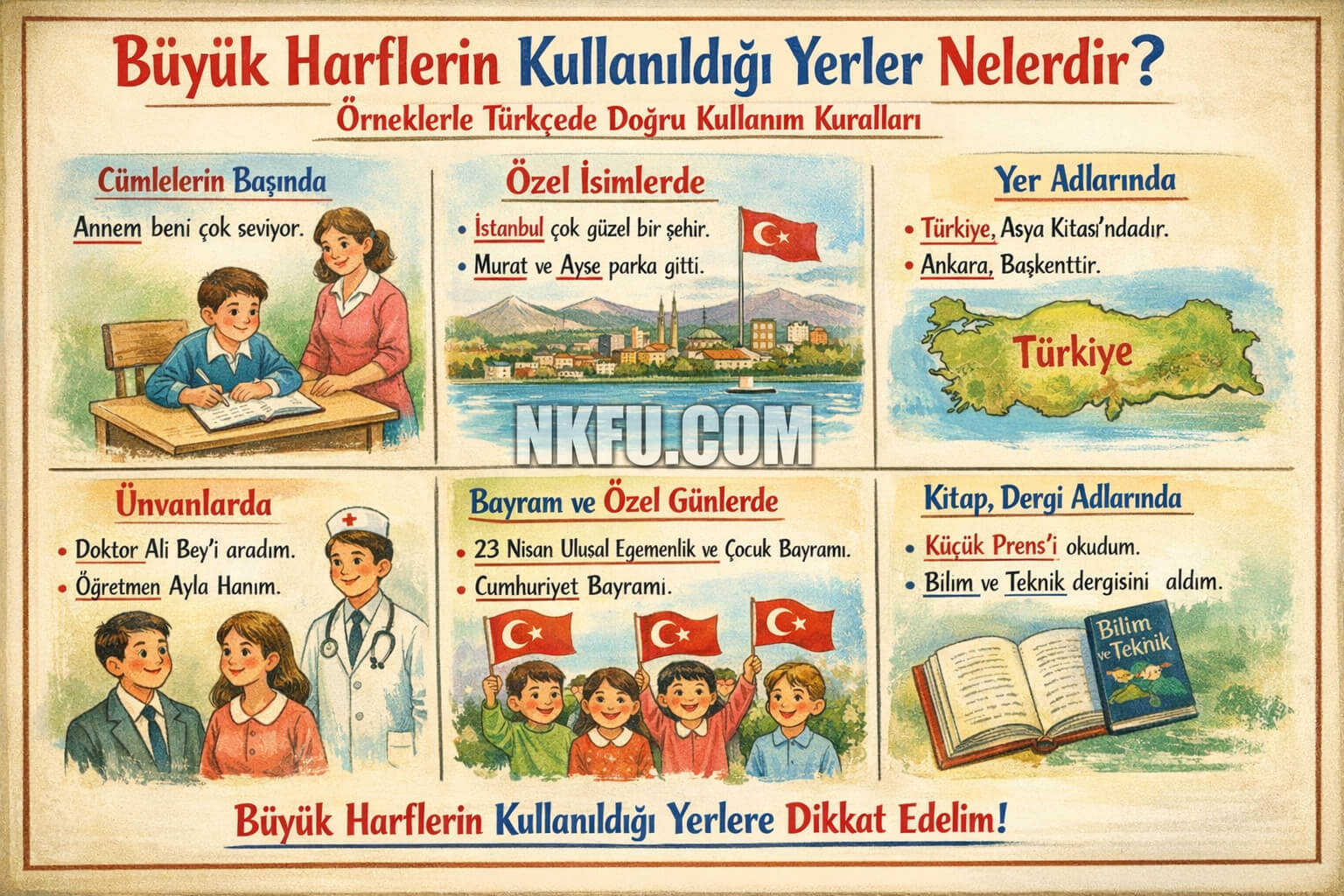 Büyük Harflerin Kullanıldığı Yerler Nelerdir