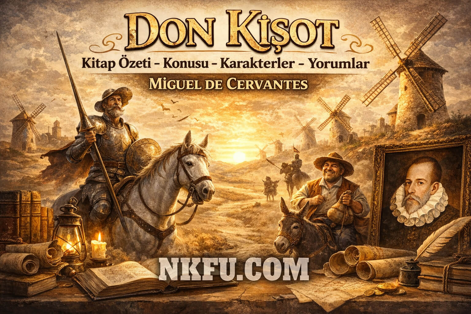 Don Kişot Kitap Özeti Konusu Karakterler Yorumlar, Miguel de Cervantes