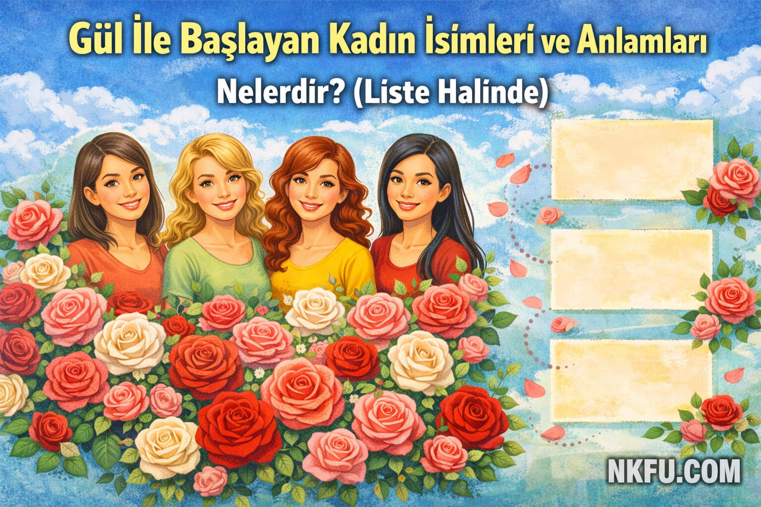 Gül İle Başlayan Kadın İsimleri ve Anlamları