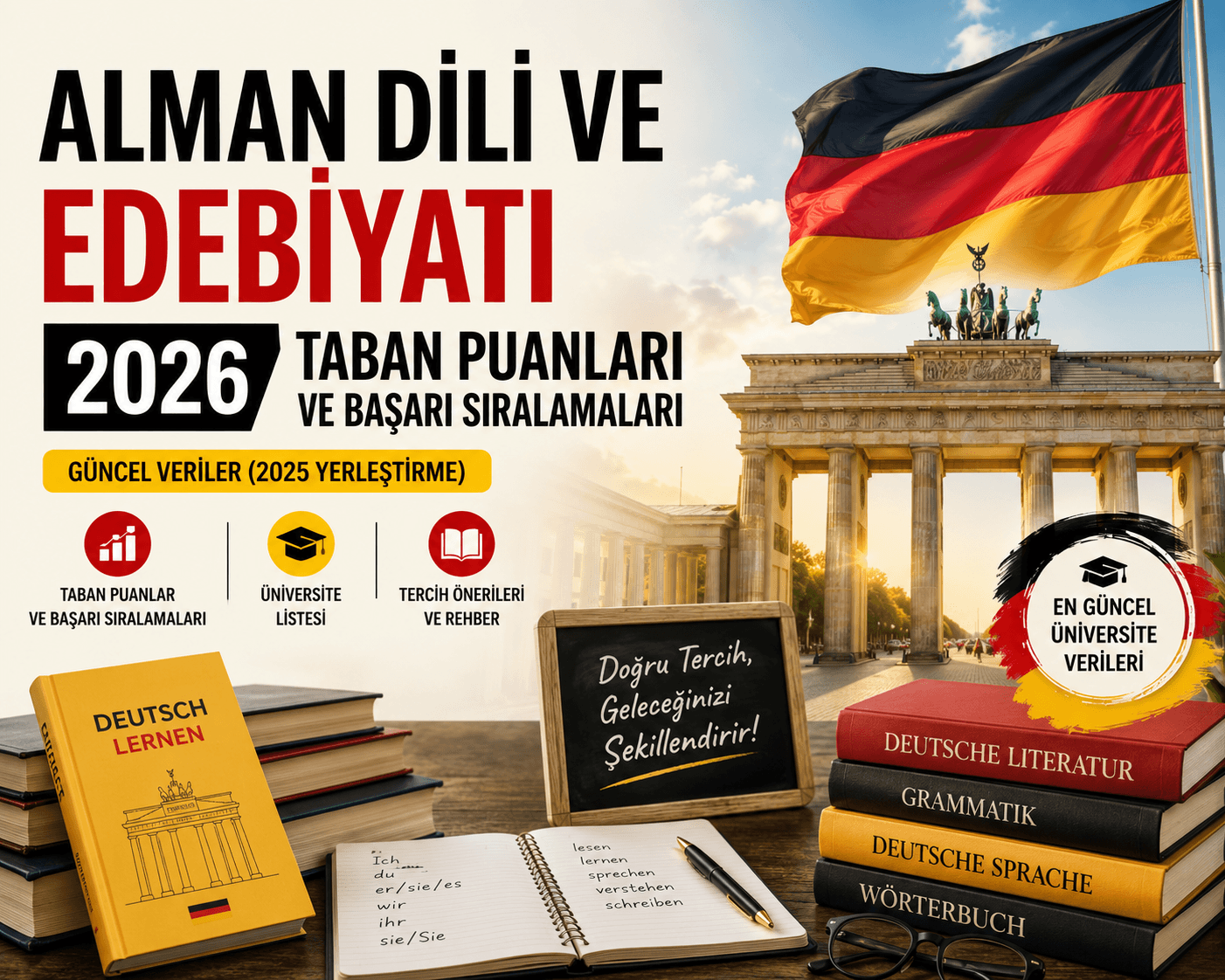 Alman Dili ve Edebiyatı 2026 Taban Puanları ve Başarı Sıralamaları