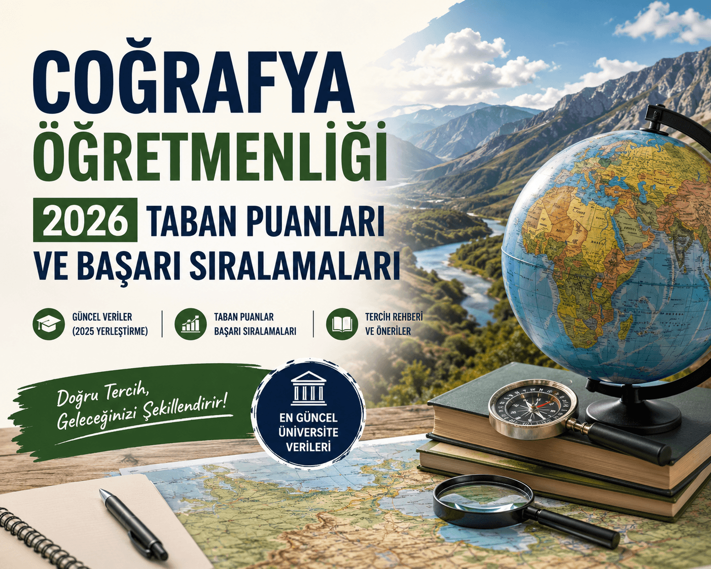 Coğrafya Öğretmenliği 2026 Taban Puanları ve Başarı Sıralamaları