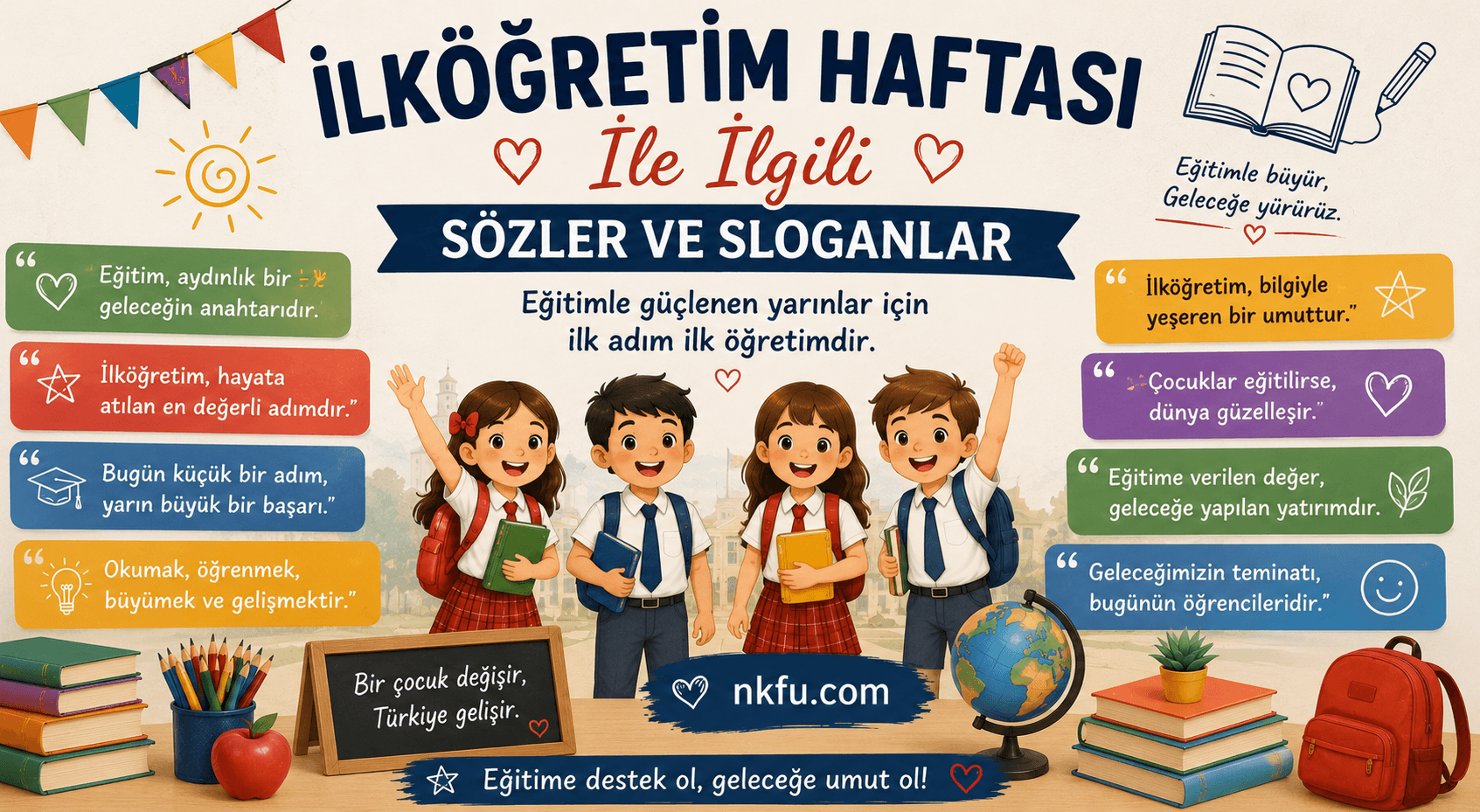 İlköğretim Haftası İle İlgili Sözler ve Sloganlar