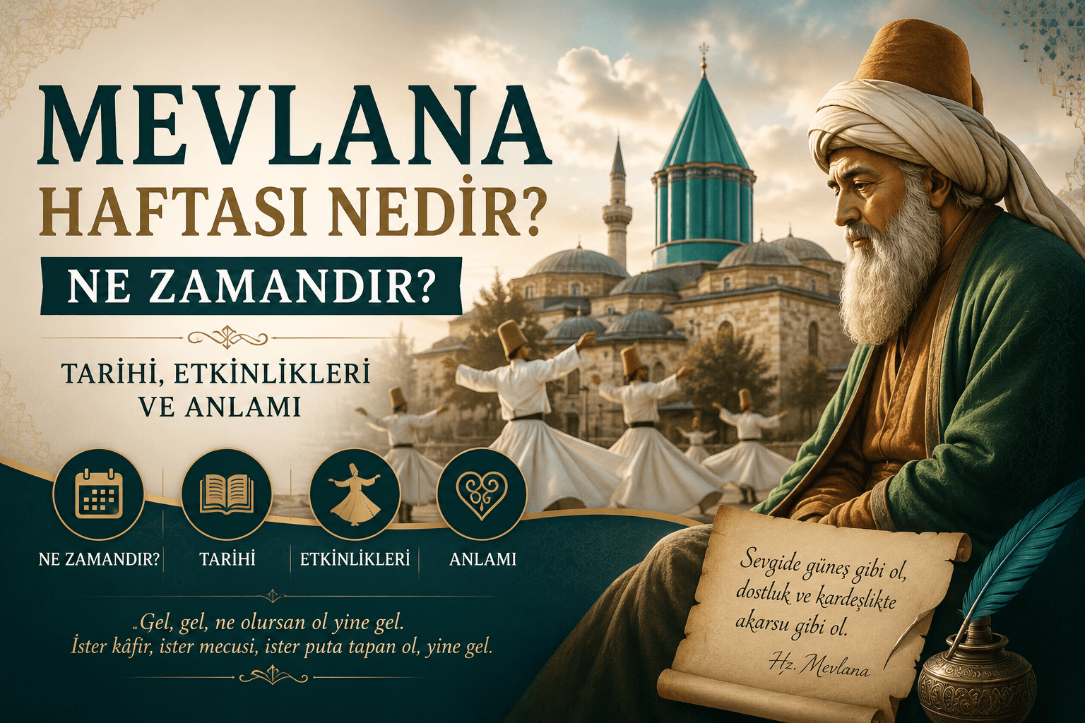 Mevlana Haftası Nedir? Ne Zamandır? Tarihi, Etkinlikleri ve Anlamı
