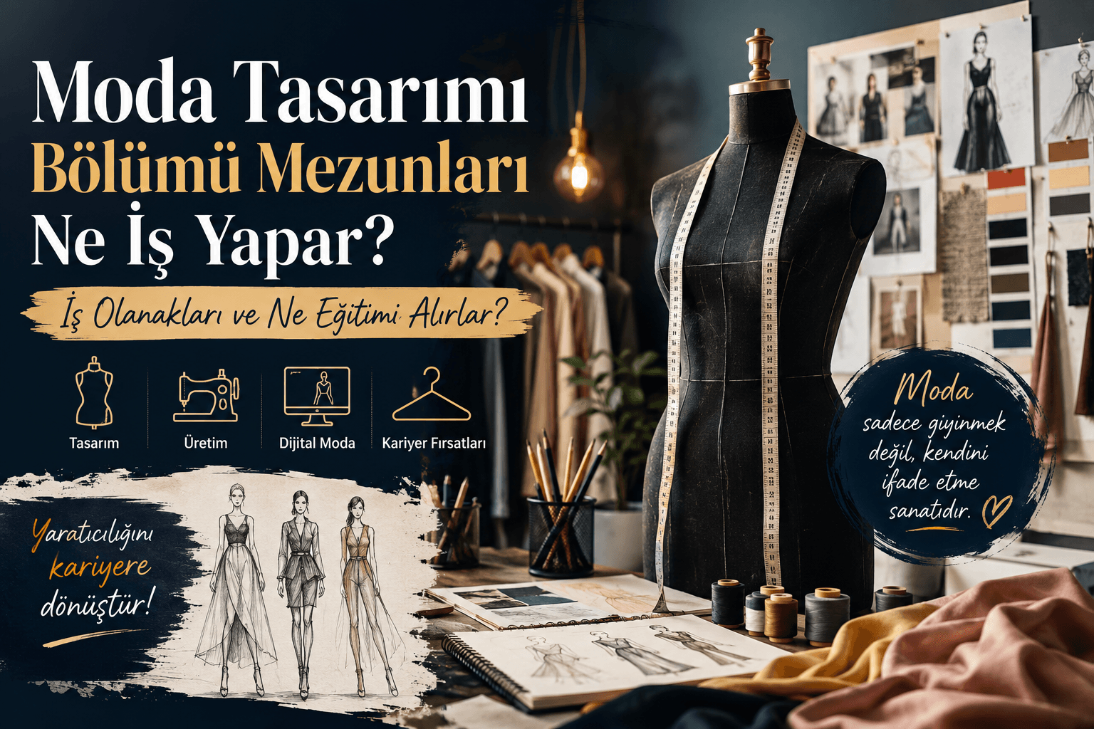 Moda Tasarımı Bölümü Mezunları Ne İş Yapar? İş Olanakları ve Ne Eğitimi Alırlar?