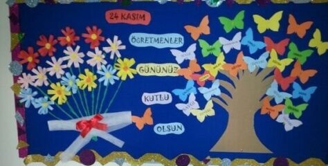24 Kasım Öğretmenler Günü Pano Çalışmaları
