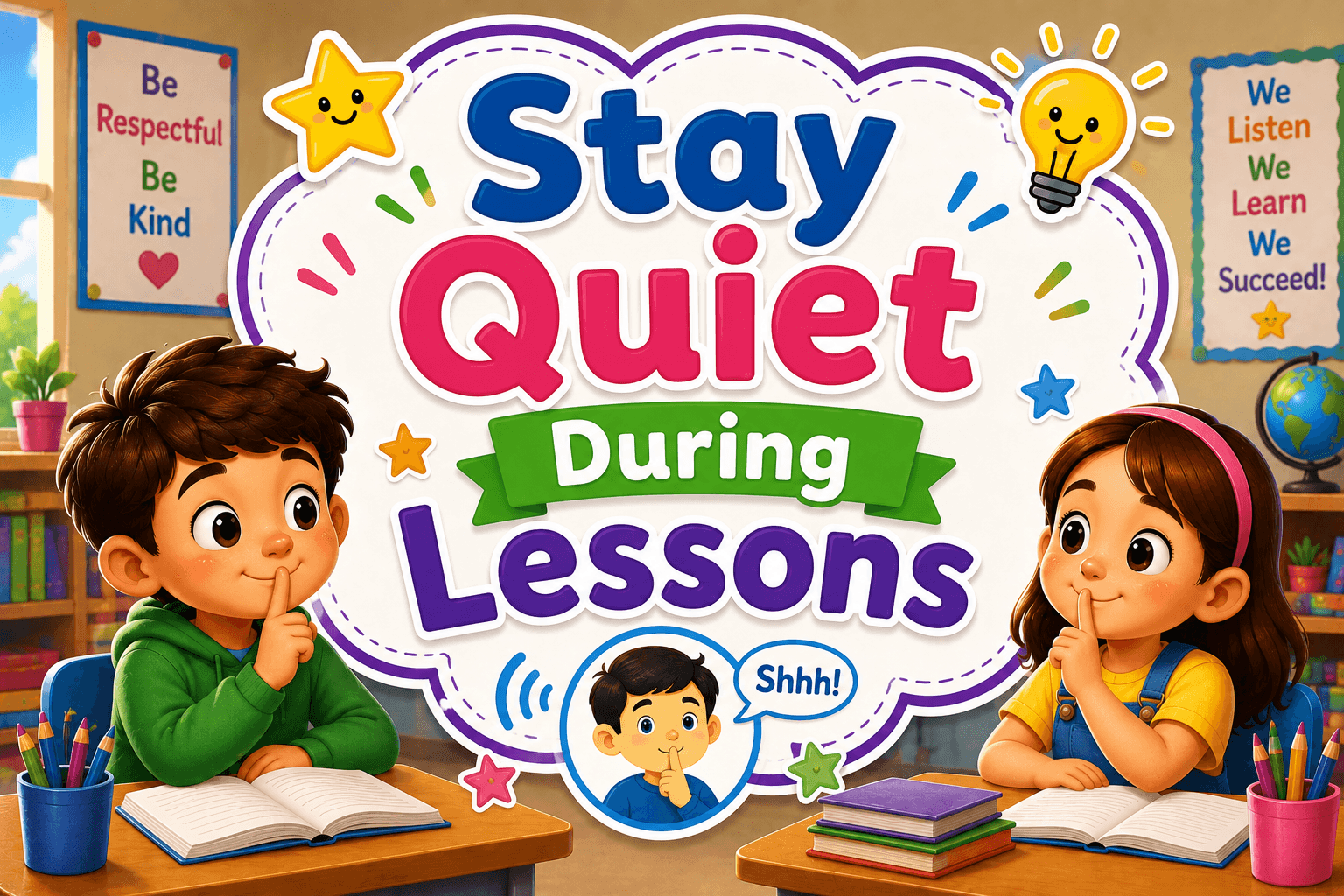 Stay Quiet During Lessons