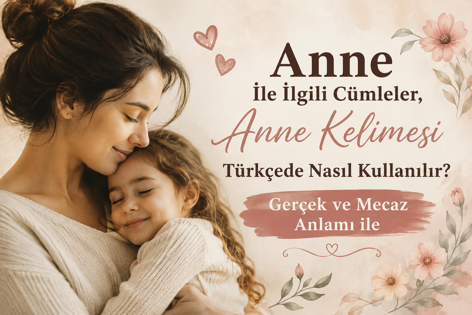 Anne İle İlgili Cümleler, Anne Kelimesi Türkçede Nasıl Kullanılır?