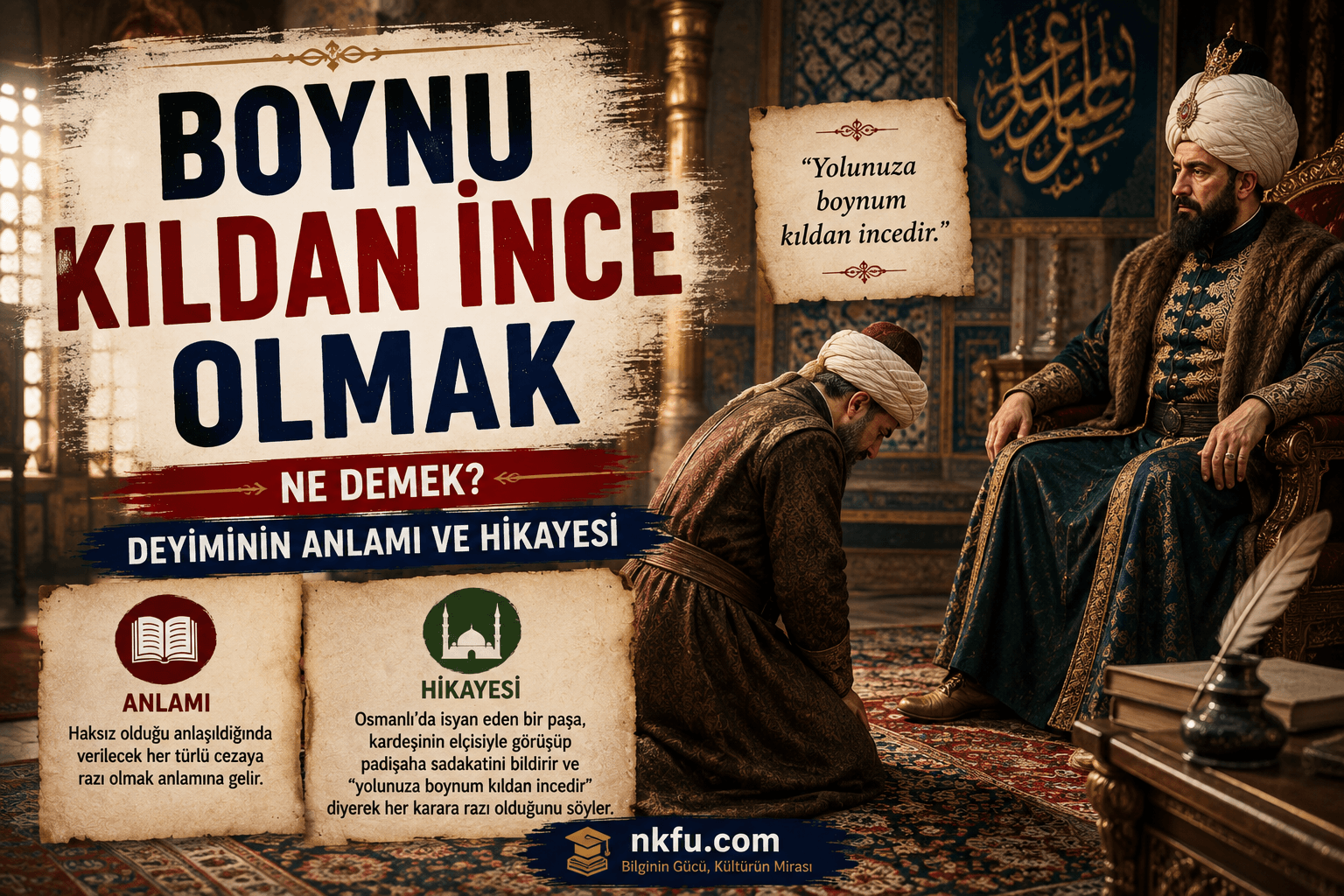 Boynu Kıldan İnce Olmak