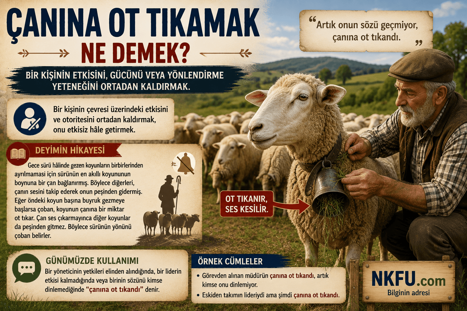 Çanına Ot Tıkamak