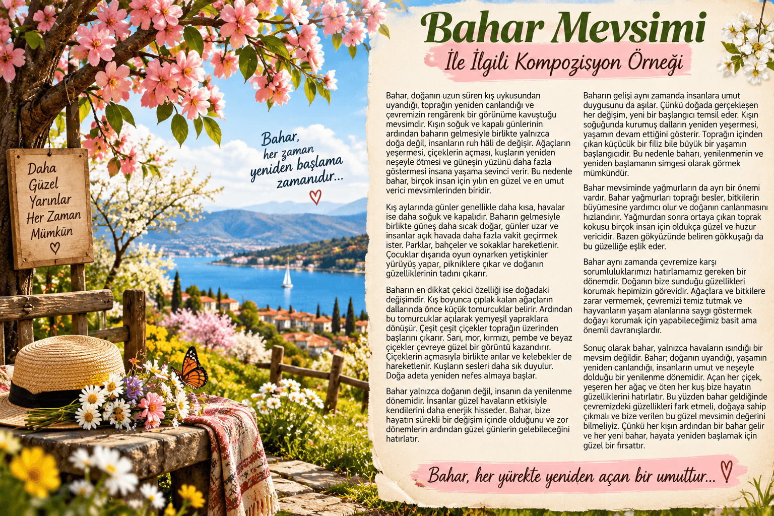Bahar Mevsimi İle İlgili Kompozisyon
