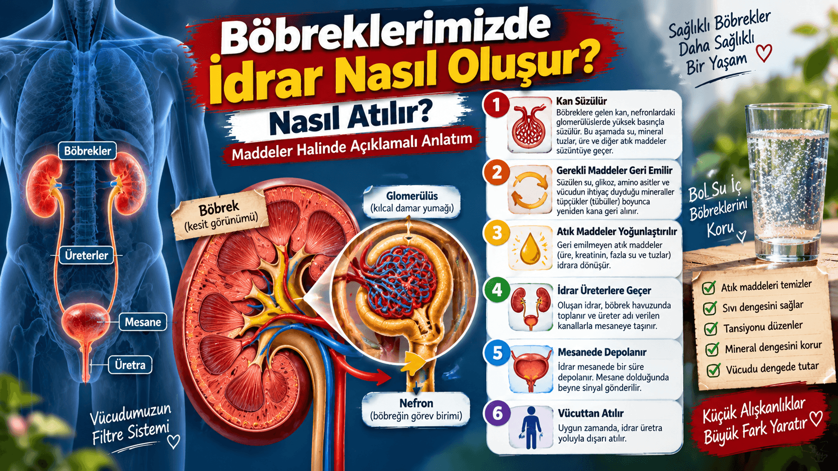 Böbreklerimizde İdrar Nasıl Oluşur