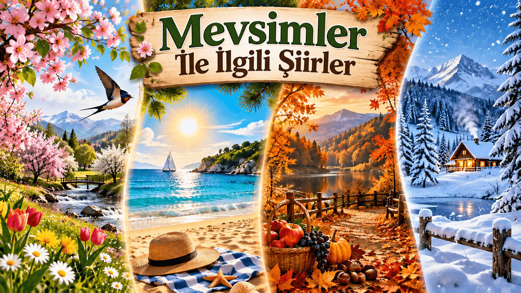 Mevsimler İle İlgili Şiirler, Sonbahar Kış İlkbahar Yaz Mevsim Şiirleri