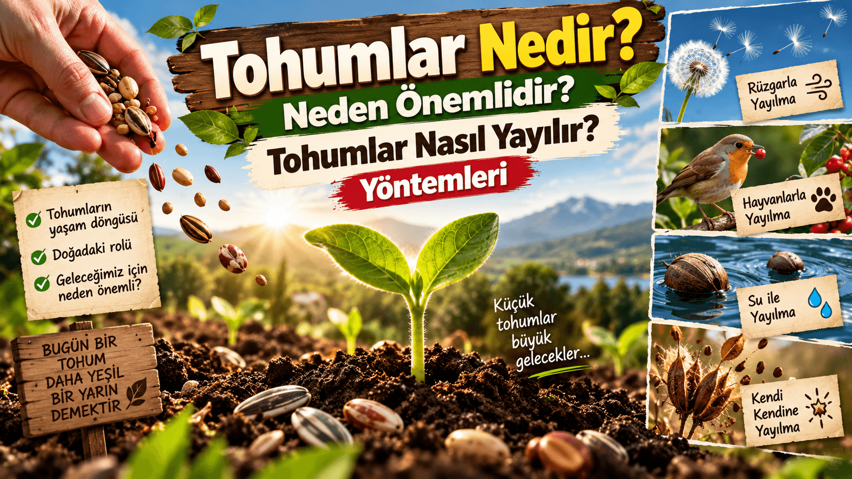 Tohumlar Nedir? Neden Önemlidir? Tohumlar Nasıl Yayılır? Yöntemleri