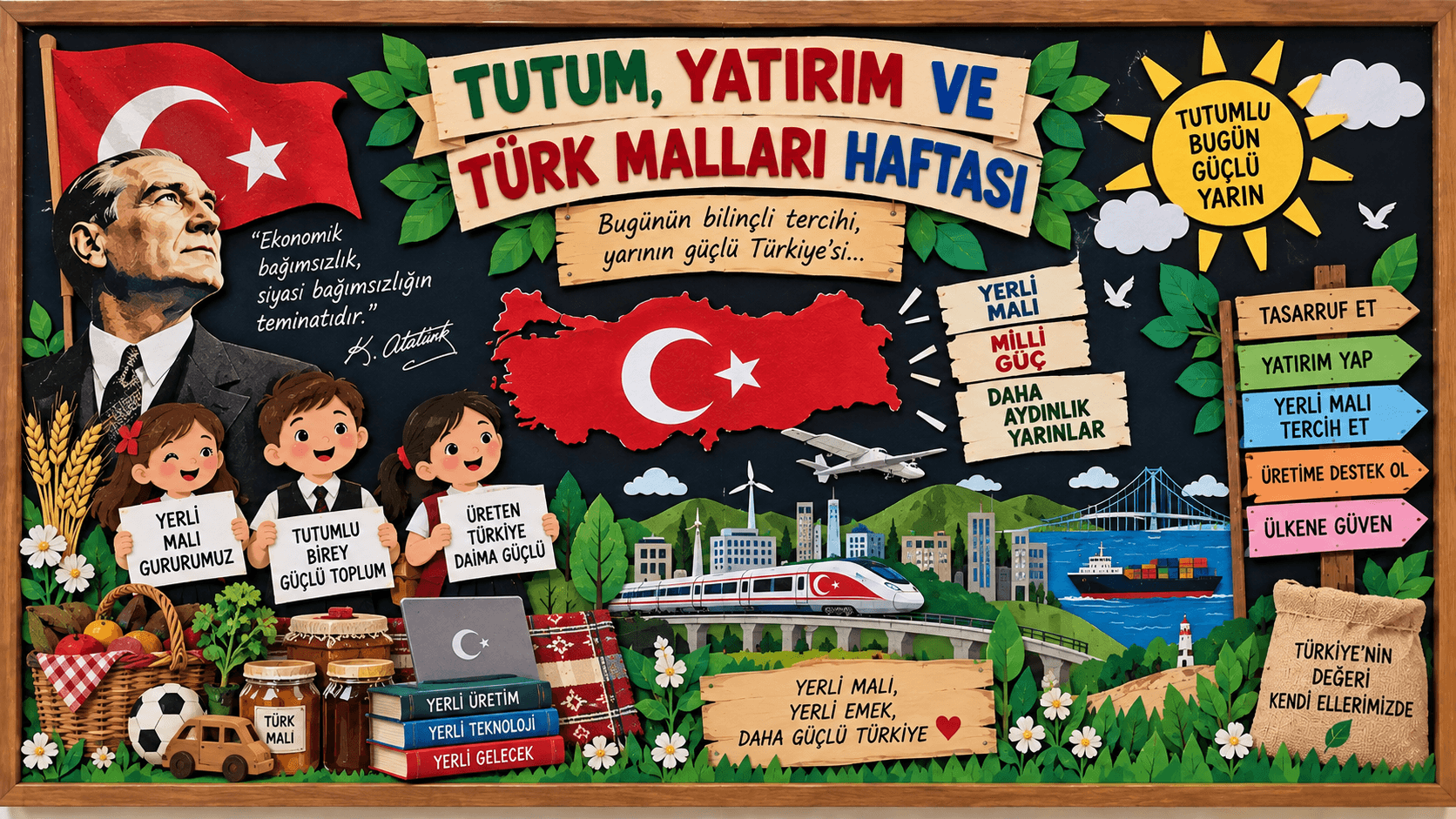 Tutum Yatırım ve Türk Malları Haftası Pano Çalışmaları