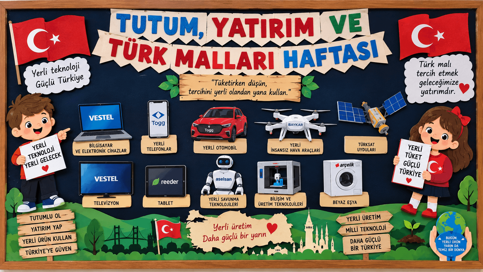 Tutum Yatırım ve Türk Malları Haftası Pano Çalışmaları