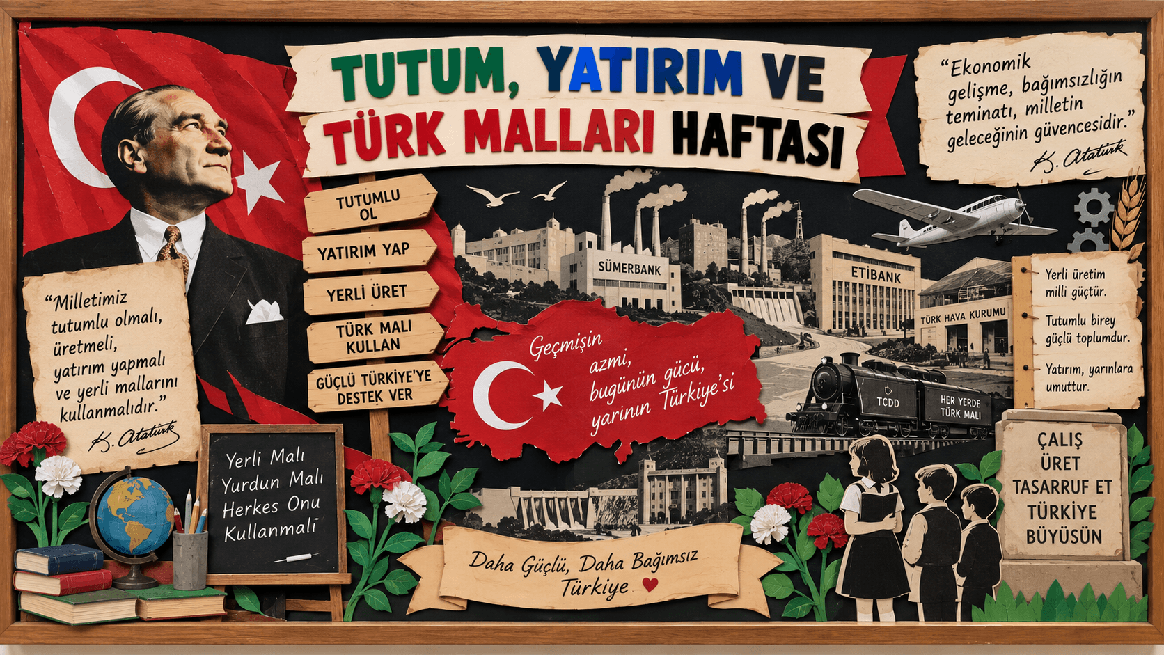 Tutum Yatırım ve Türk Malları Haftası Pano Çalışmaları