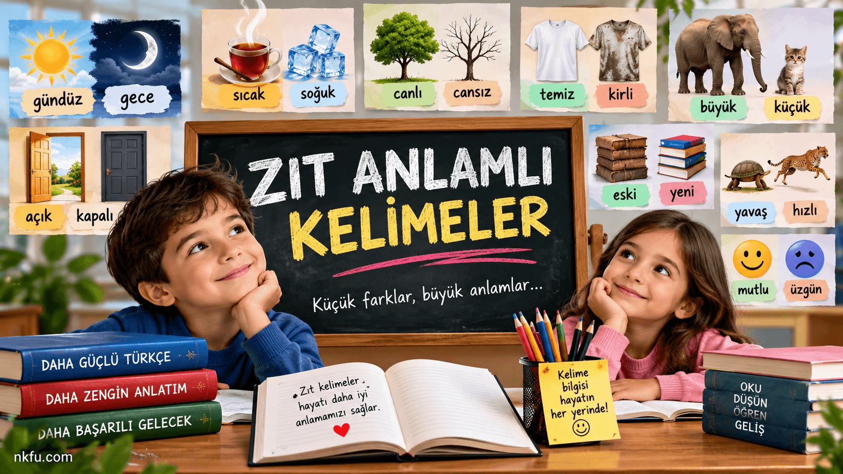 Zıt Anlamlı Kelimeler İle İlgili Cümleler, Zıt Anlamlı Kelimelerle İkilemeler