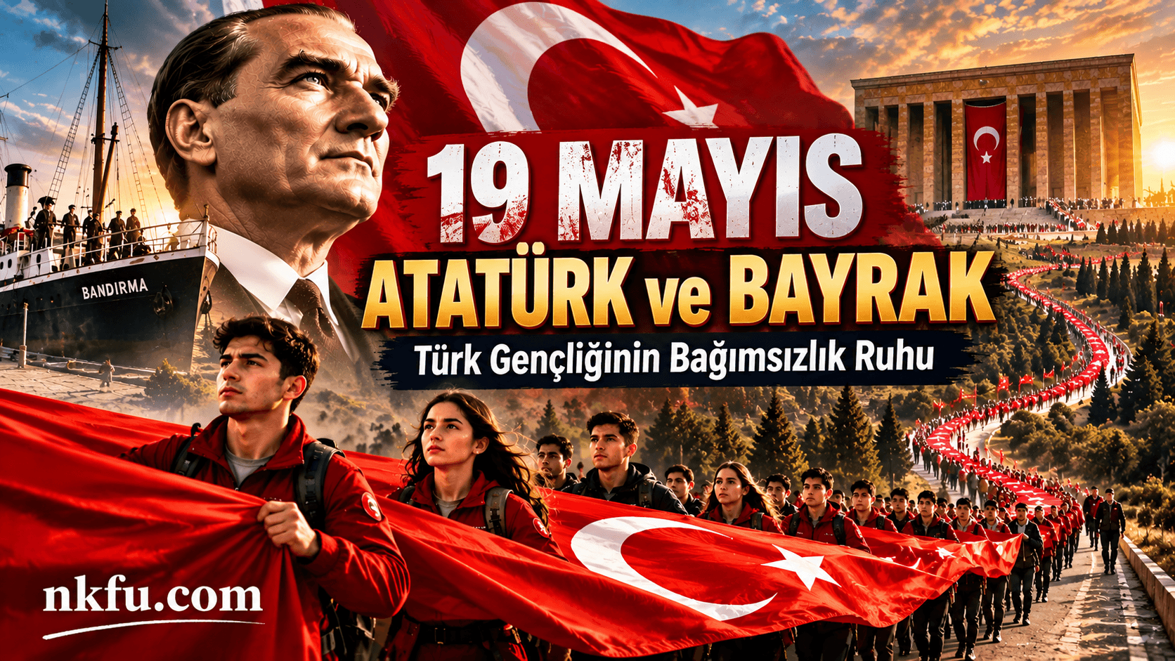 19 Mayıs, Atatürk ve Bayrak Konulu Kompozisyon