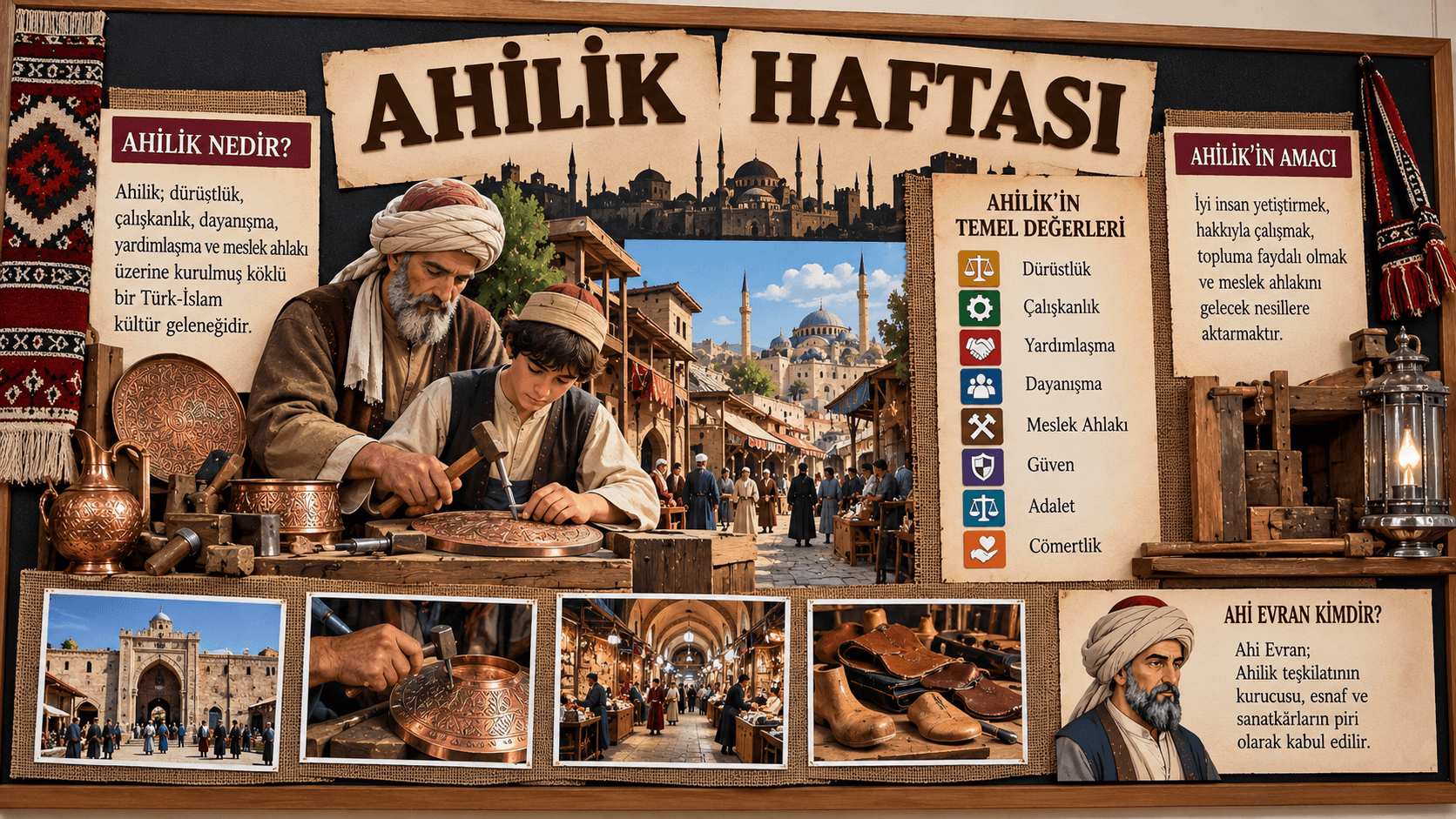 Ahilik Haftası Pano Çalışmaları