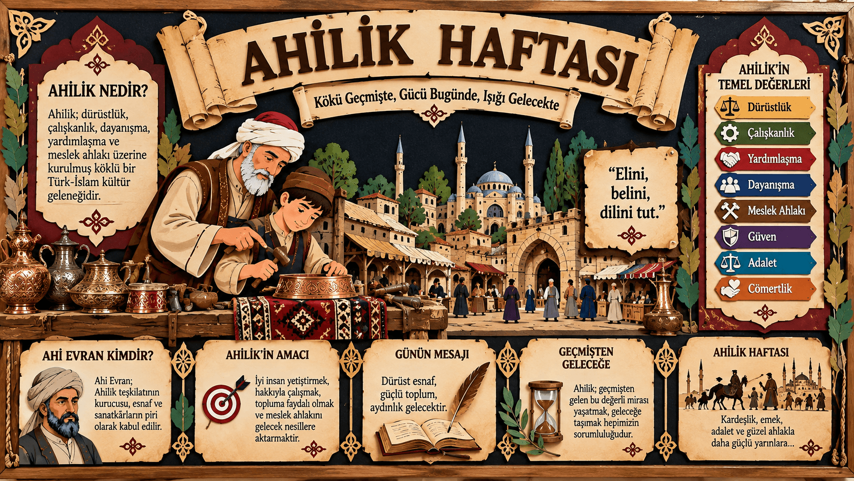 Ahilik Haftası Pano Çalışmaları