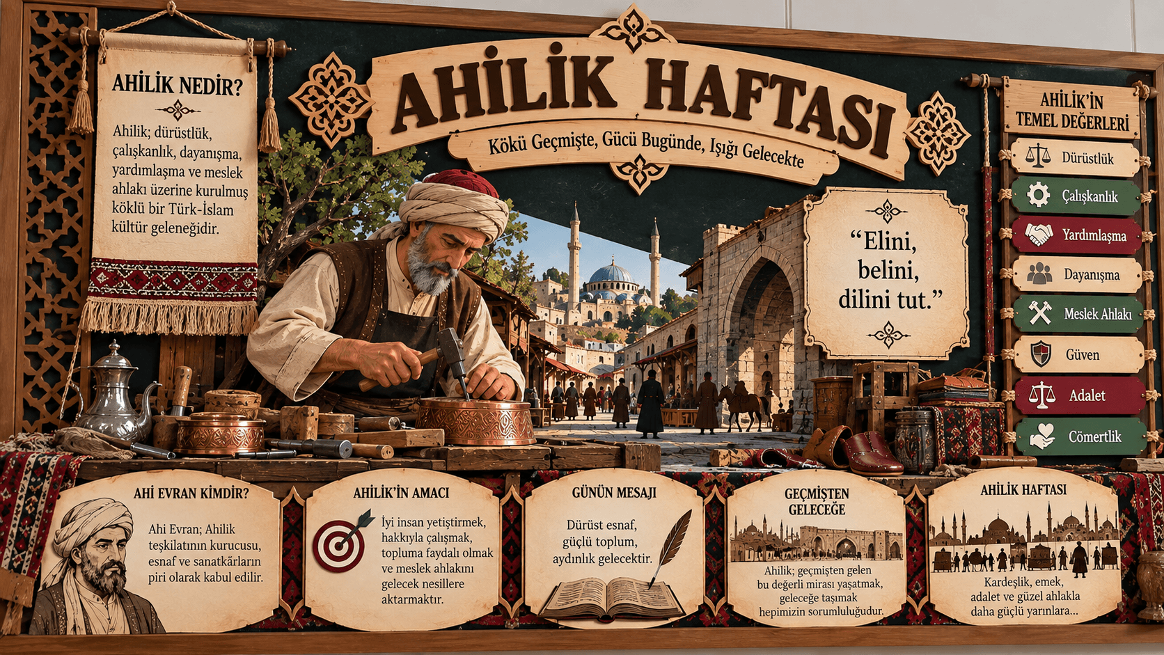 Ahilik Haftası Pano Çalışmaları