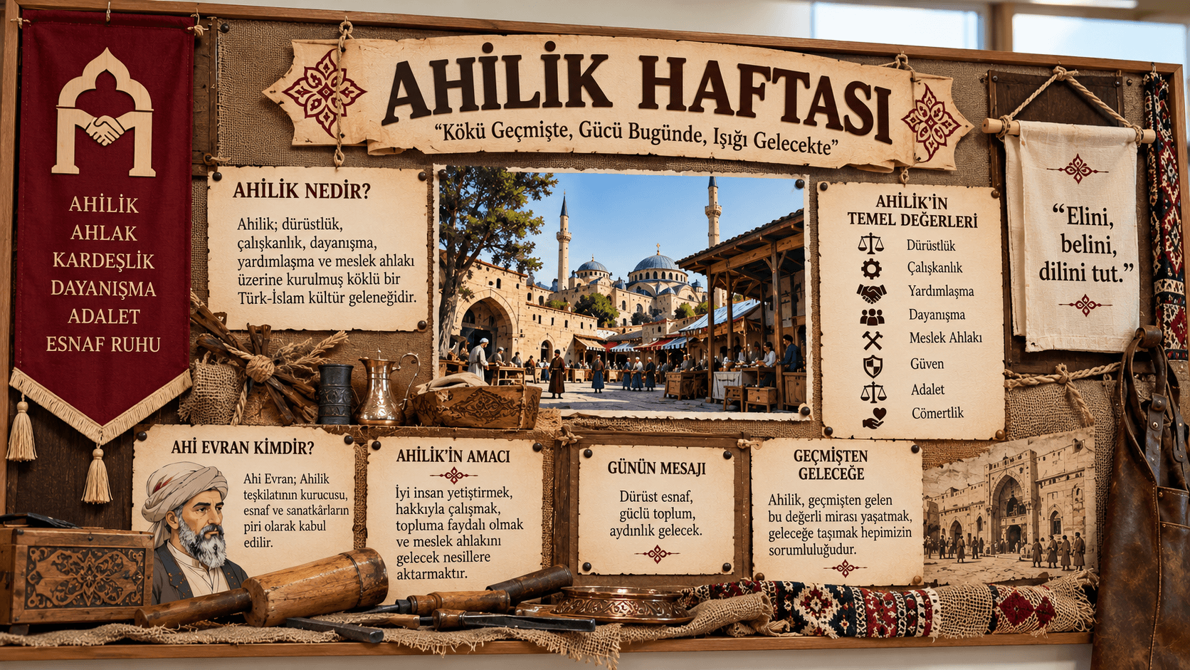 Ahilik Haftası Pano Çalışmaları