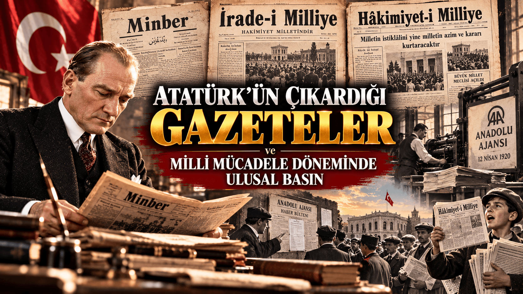 Atatürk'ün Çıkardığı Gazeteler ve Milli Mücadele Döneminde Ulusal Basın
