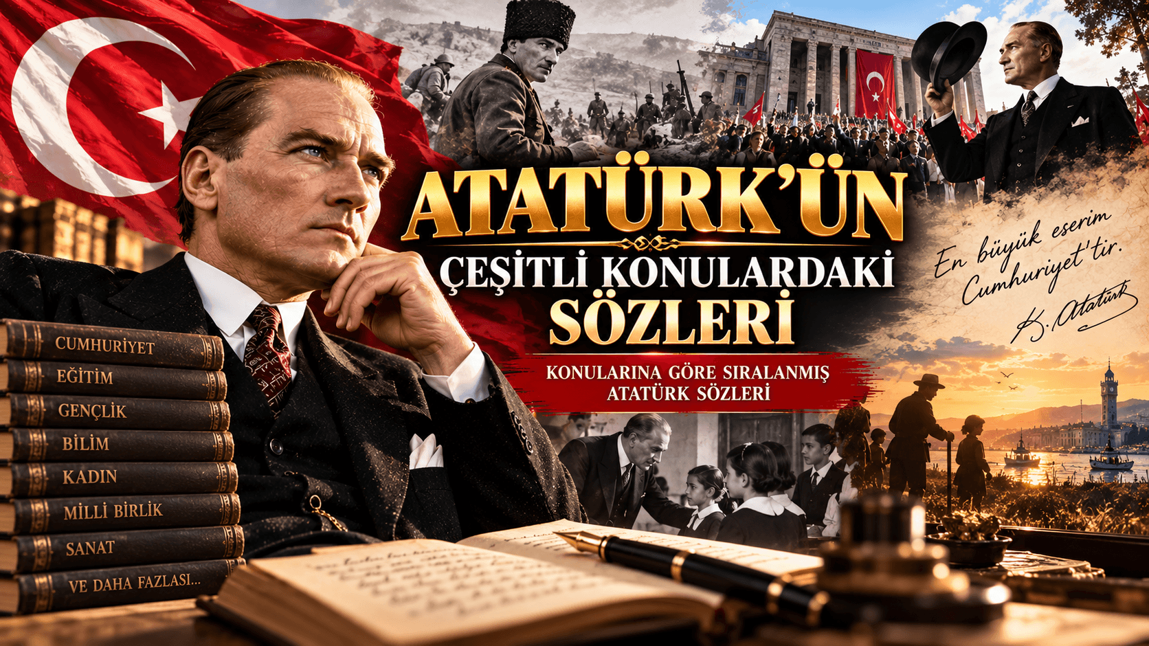 Atatürk'ün Çeşitli Konulardaki Sözleri, Konularına Göre Sıralanmış Atatürk Sözleri