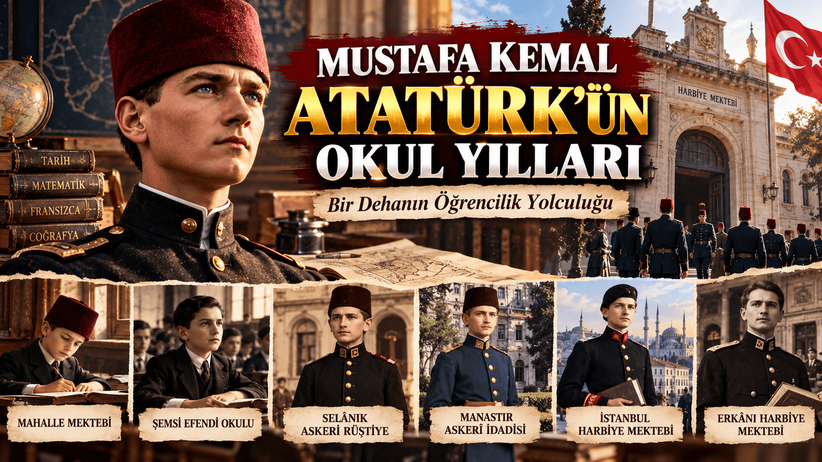 Mustafa Kemal Atatürk’ün Okuduğu Okullar ve Öğrencilik Yılları