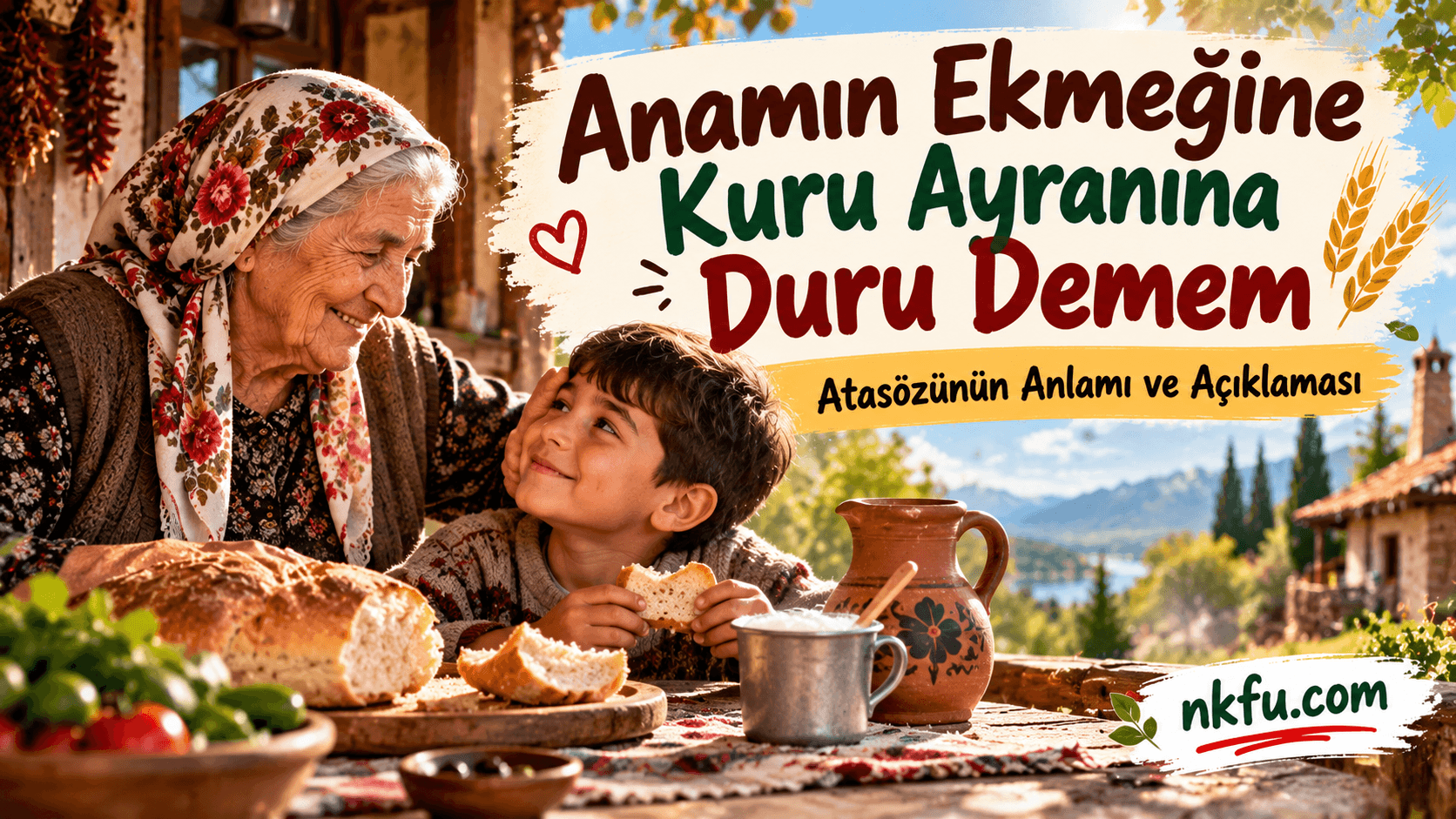 Anamın Ekmeğine Kuru, Ayranına Duru Demem Atasözünün Anlamı ve Açıklaması