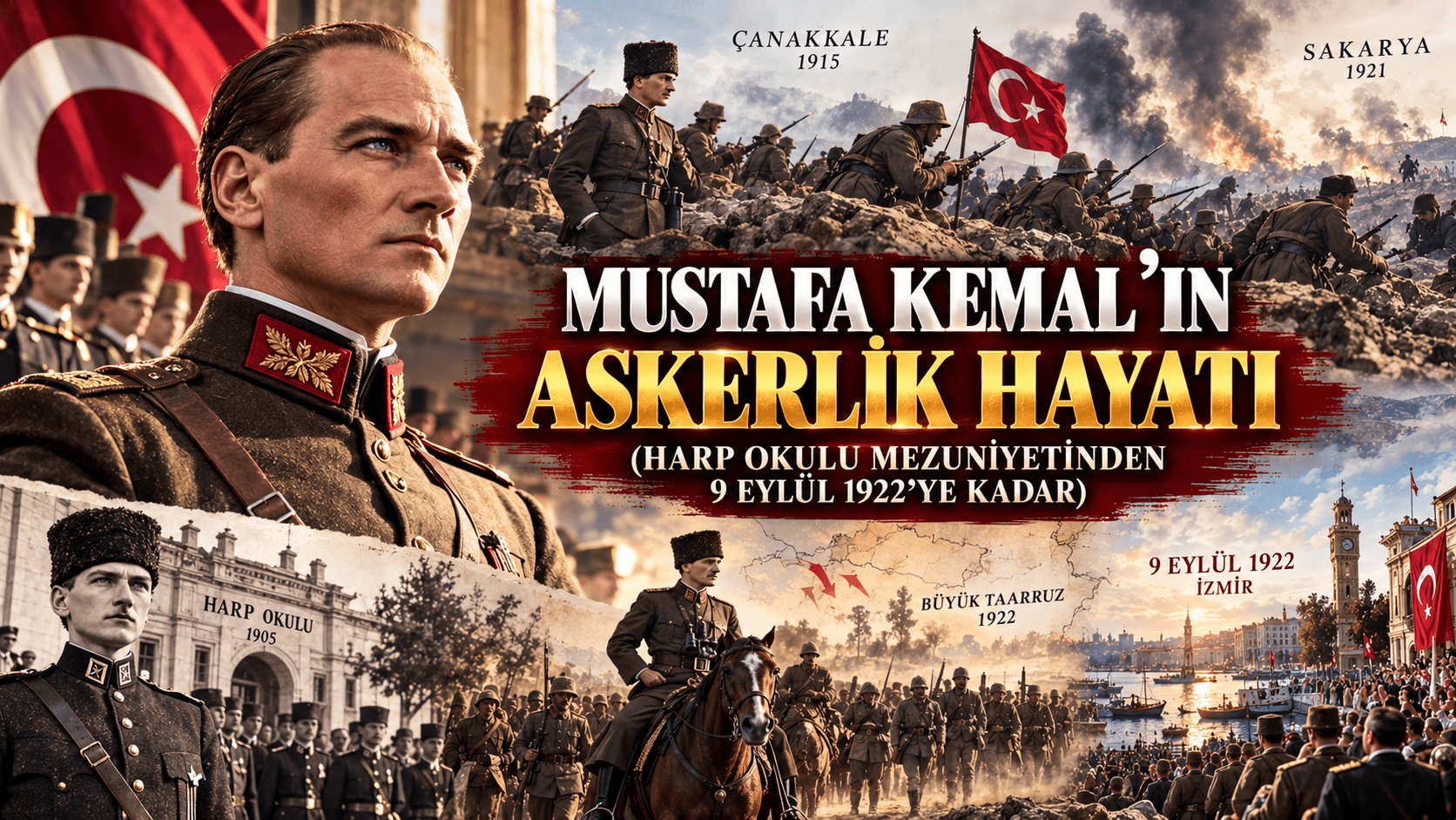 Mustafa Kemal'in Askerlik Hayatı (Harp Okulu Mezuniyetinden 9 Eylül 1922'ye Kadar)
