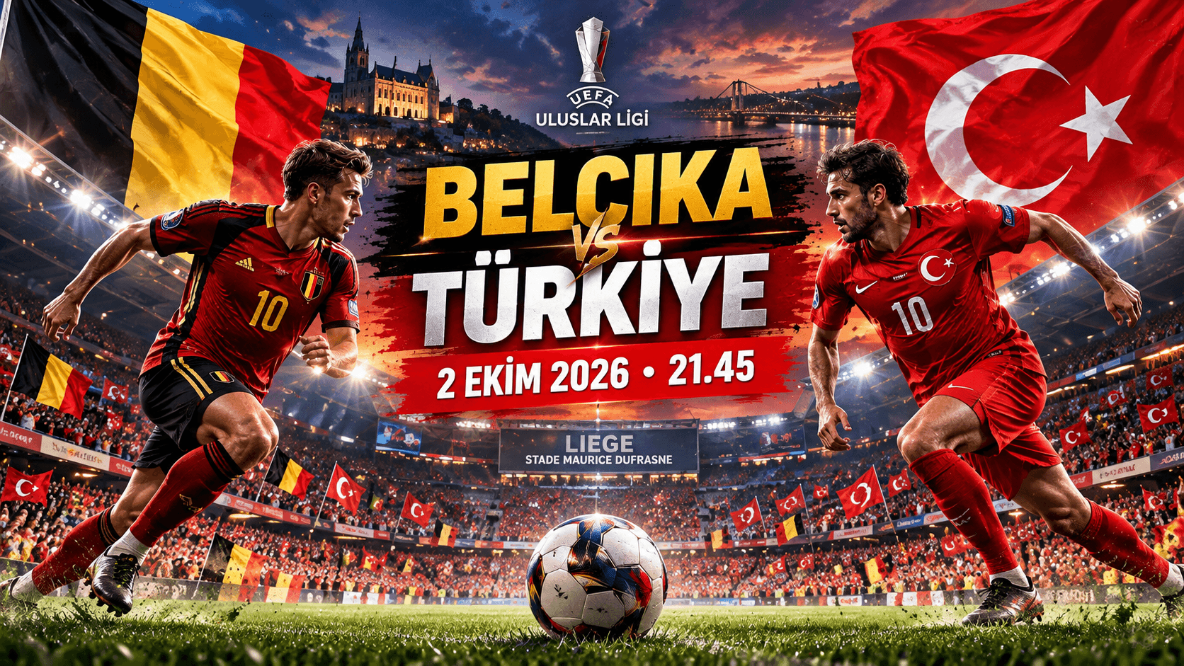 2 Ekim 2026 Belçika-Türkiye Maçı Hangi Kanalda, Saat Kaçta?
