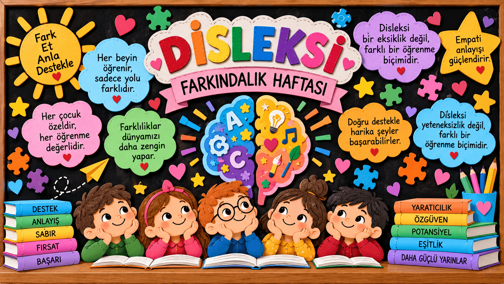 Disleksi Farkındalık Haftası Pano Çalışmaları ve Pano Örnekleri
