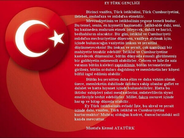 Atatürk'ün Gençliğe Hitabesi